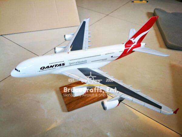 Model of A380 QANTAS AIRLINES with detailed craftsmanship.